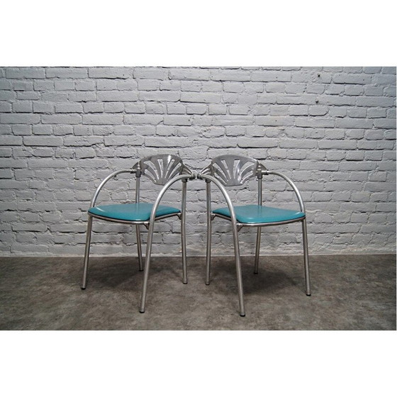 Image 1 of Coppia di sedie vintage Alisea di Lisa Bross per Studio Simonetti, Italia 1980