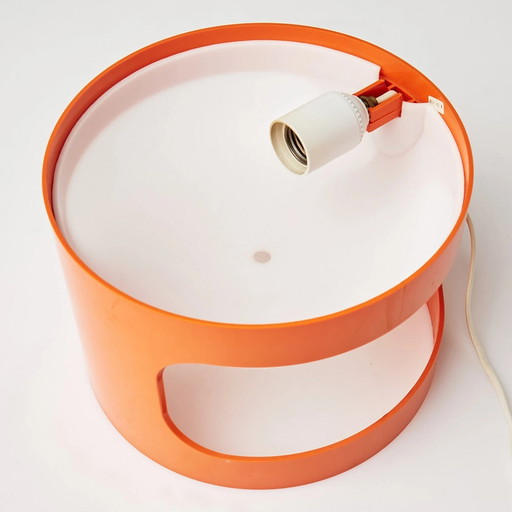 Joe Colombo For Kartell Kd27 Orange Table Lamp