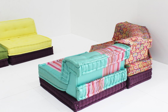 Image 1 of Roche Bobois Mah Jong Sofa Kenzo Takada Design By Hans Hopfer , Set Of 15