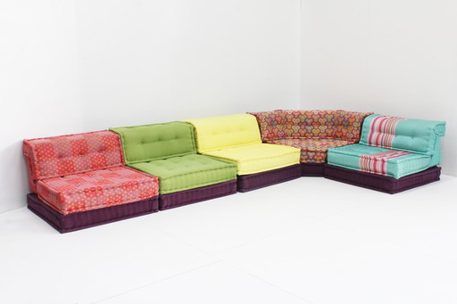 Roche Bobois Mah Jong Sofa Kenzo Takada Design By Hans Hopfer , Set Of 15