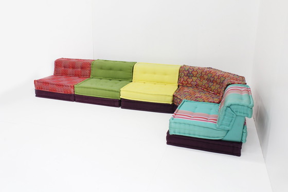 Image 1 of Roche Bobois Mah Jong Sofa Kenzo Takada Design By Hans Hopfer , Set Of 15