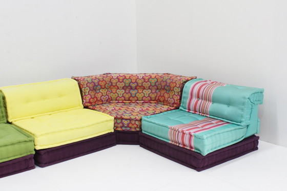 Image 1 of Roche Bobois Mah Jong Sofa Kenzo Takada Design By Hans Hopfer , Set Of 15