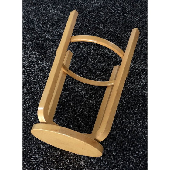 Image 1 of Vintage bar stool model 64 in birch veneer by Alvar Aalto for Artek, Finland 1980