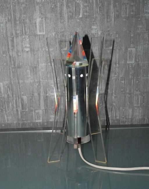 Rocket Lamp Launching Blast-Off Space-Age