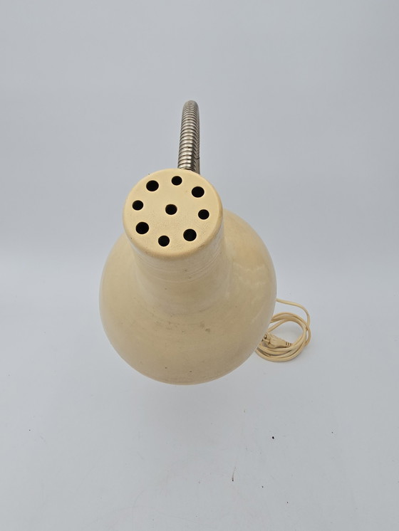 Image 1 of 60'S Beige Gooseneck Industrial Lamp