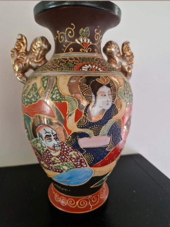 Image 1 of 2 Items Satsuma Old Decorative Fine Japanese Porcelain Gold