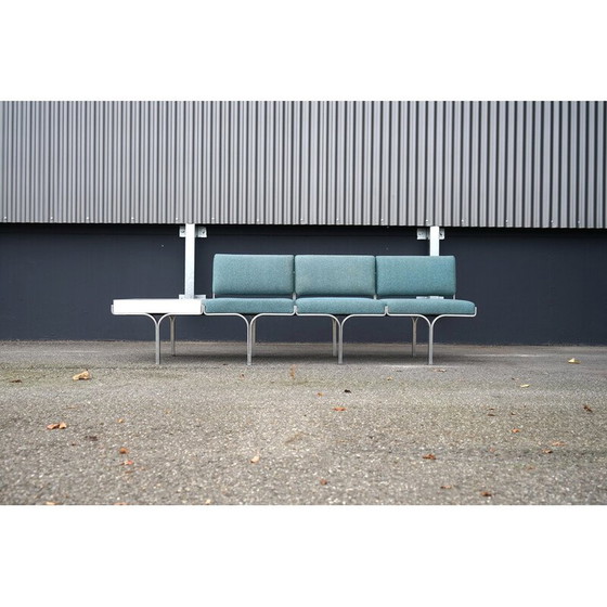Image 1 of Coppia di divani vintage a 3 posti in alluminio di John Behringer per JG Furniture, 1960