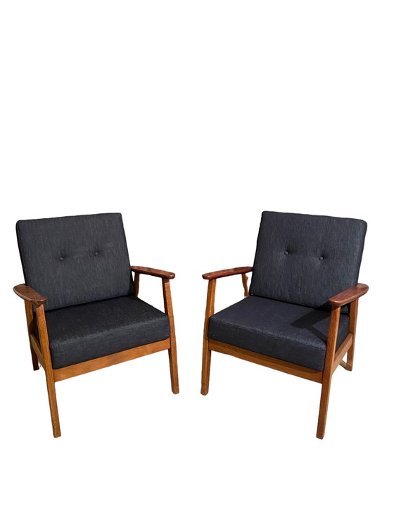 Image 1 of 2x Vintage lounge chairs