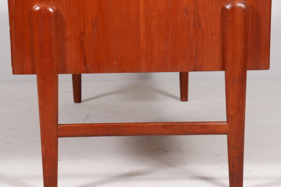 Image 1 of Christian Møller. For Chr. Møller Møbelsnedken, Freestanding desk, teak, Denmark, 1960s