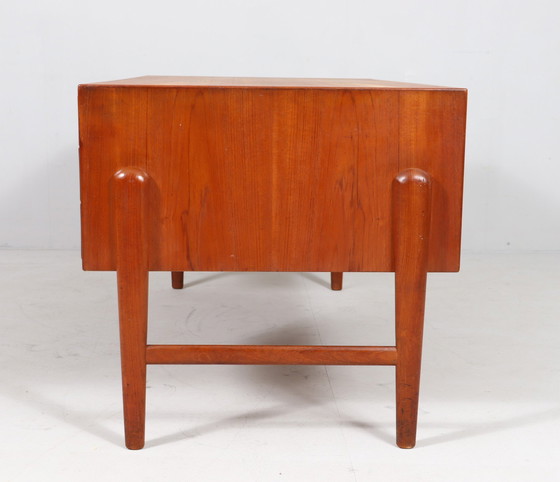 Image 1 of Christian Møller. For Chr. Møller Møbelsnedken, Freestanding desk, teak, Denmark, 1960s