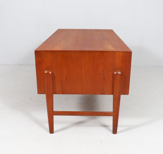 Image 1 of Christian Møller. For Chr. Møller Møbelsnedken, Freestanding desk, teak, Denmark, 1960s