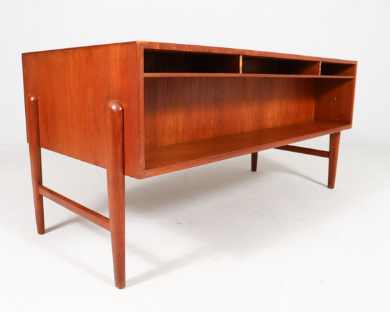 Image 1 of Christian Møller. For Chr. Møller Møbelsnedken, Freestanding desk, teak, Denmark, 1960s