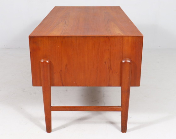 Image 1 of Christian Møller. For Chr. Møller Møbelsnedken, Freestanding desk, teak, Denmark, 1960s