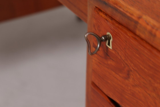 Image 1 of Christian Møller. For Chr. Møller Møbelsnedken, Freestanding desk, teak, Denmark, 1960s