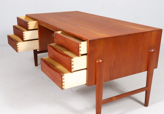 Image 1 of Christian Møller. For Chr. Møller Møbelsnedken, Freestanding desk, teak, Denmark, 1960s