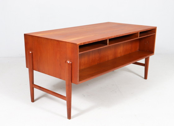 Image 1 of Christian Møller. For Chr. Møller Møbelsnedken, Freestanding desk, teak, Denmark, 1960s