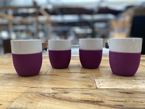 Image 1 of 16x Contact silicone cups eggplant