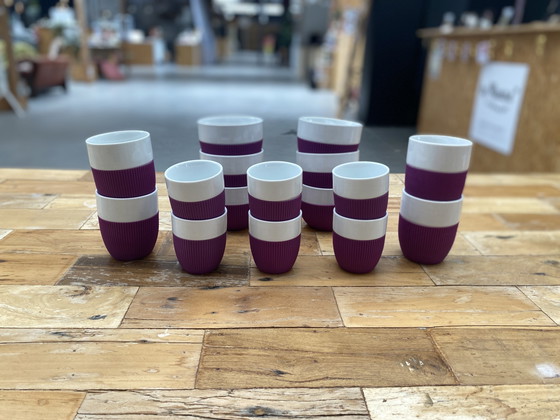 Image 1 of 16x Contact silicone cups eggplant