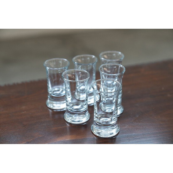 Image 1 of Pack of 6 vintage crystal liqueur glasses, Italy 1970