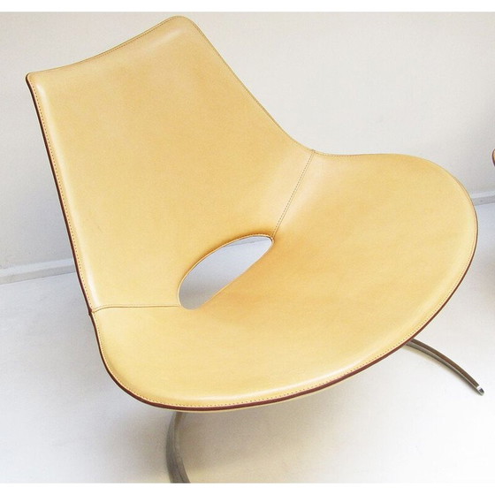 Image 1 of Pair of Danish Scimitar armchairs by Preben Fabricius & Jørgen Kastholm for Bo-Ex