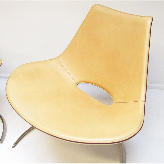 Image 1 of Pair of Danish Scimitar armchairs by Preben Fabricius & Jørgen Kastholm for Bo-Ex