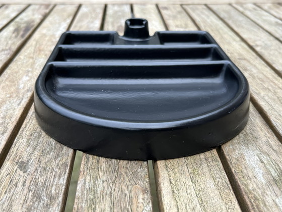 Image 1 of Rare Vintage Belgian Architect Lamp in Red/Black (1970s)