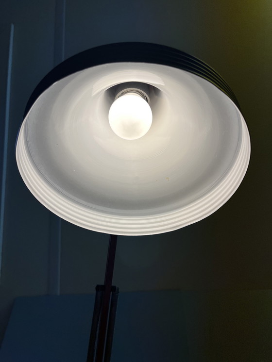 Image 1 of Rare Vintage Belgian Architect Lamp in Red/Black (1970s)