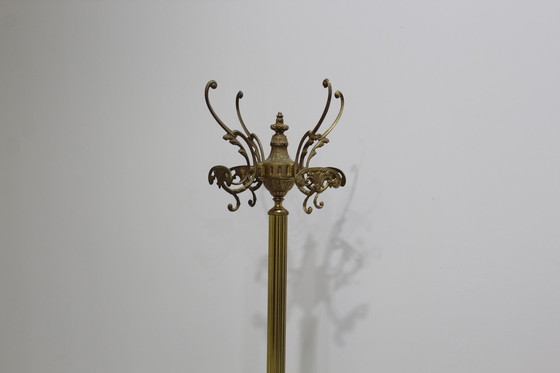 Image 1 of Vintage standing coat rack, wardrobe - brass