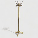 Vintage standing coat rack, wardrobe - brass