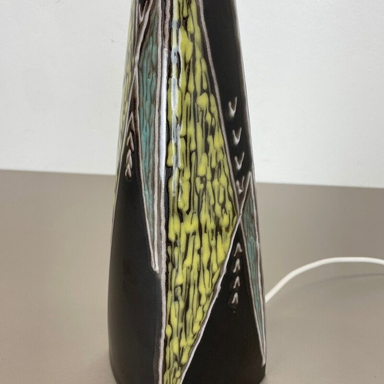 Image 1 of Vintage "Burgundia" ceramic table lamp by Sorensen and Jensen for Soholm, Denmark 1950s