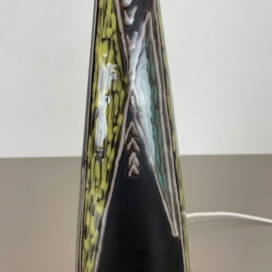 Image 1 of Vintage "Burgundia" ceramic table lamp by Sorensen and Jensen for Soholm, Denmark 1950s