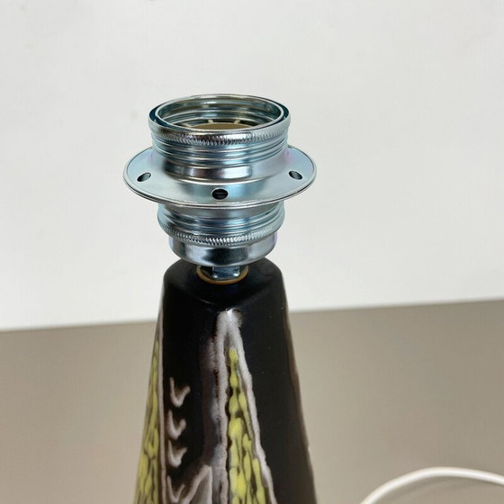Image 1 of Vintage "Burgundia" ceramic table lamp by Sorensen and Jensen for Soholm, Denmark 1950s