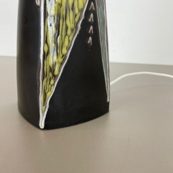 Image 1 of Vintage "Burgundia" ceramic table lamp by Sorensen and Jensen for Soholm, Denmark 1950s
