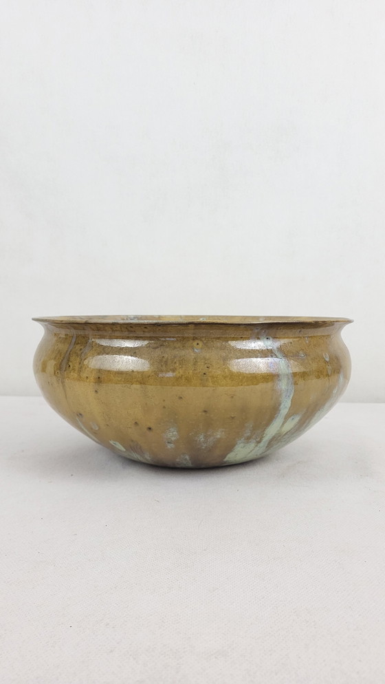 Image 1 of Stoneware Salad Bowl By Anne Marie Sybesma De Bay Alias Miep