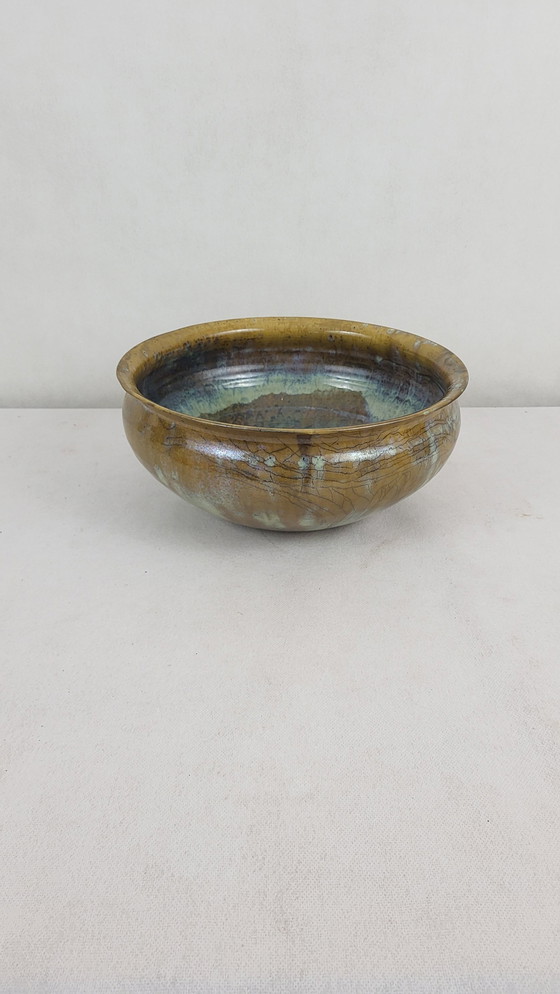 Image 1 of Stoneware Salad Bowl By Anne Marie Sybesma De Bay Alias Miep