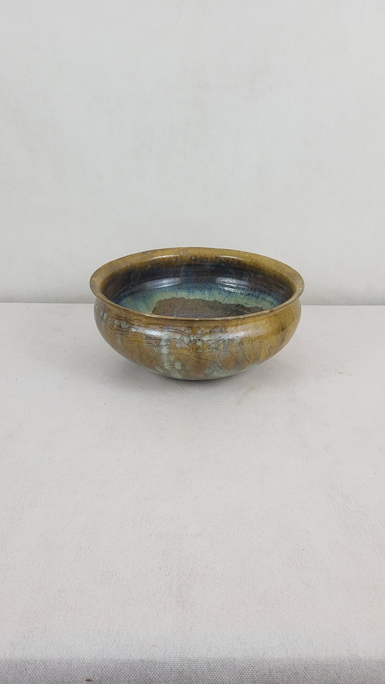 Image 1 of Stoneware Salad Bowl By Anne Marie Sybesma De Bay Alias Miep