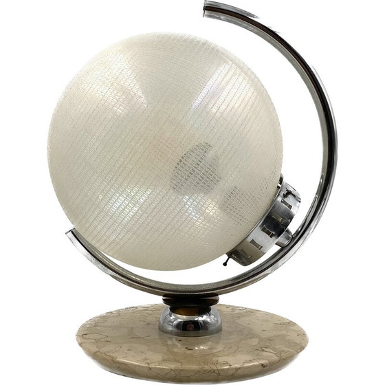Image 1 of Spherical vintage Murano glass table lamp for Mazzega, Italy 1970