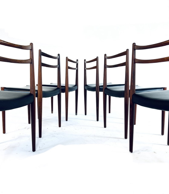 Image 1 of 6X Dining Chair Lübke, 1960s