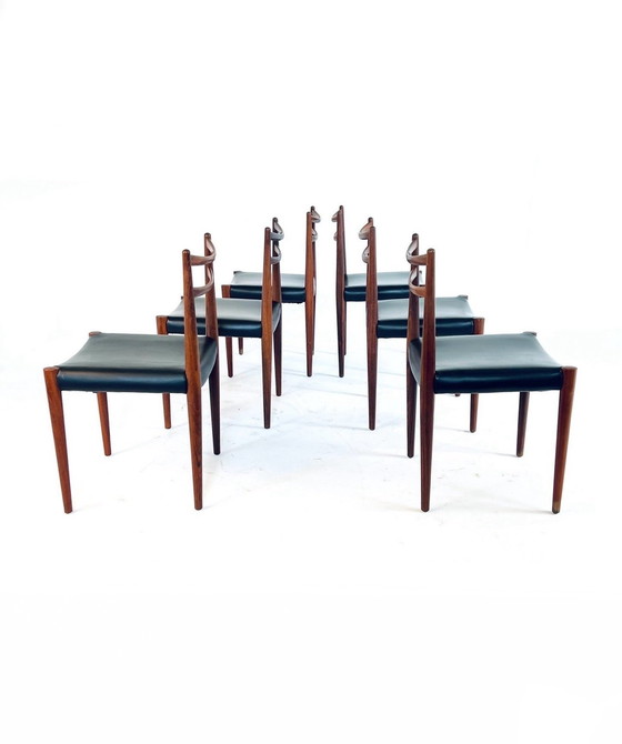 Image 1 of 6X Dining Chair Lübke, 1960s