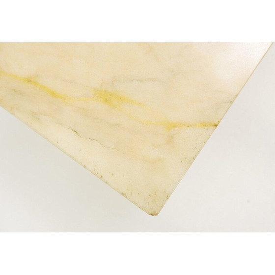 Image 1 of Vintage coffee table with arched legs and marble top