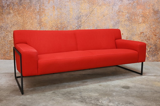 Red Fabric Leolux Adartne Design Sofa