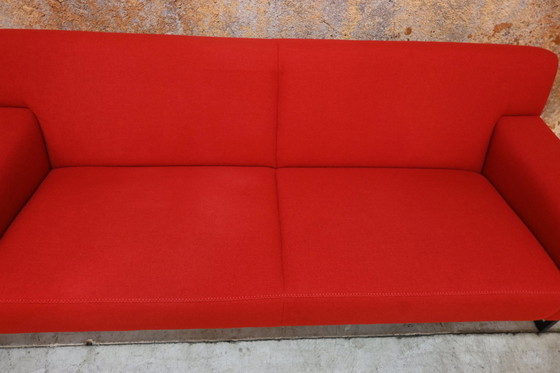 Image 1 of Red Fabric Leolux Adartne Design Sofa