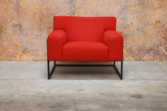 Image 1 of Red Fabric Leolux Adartne Design Sofa