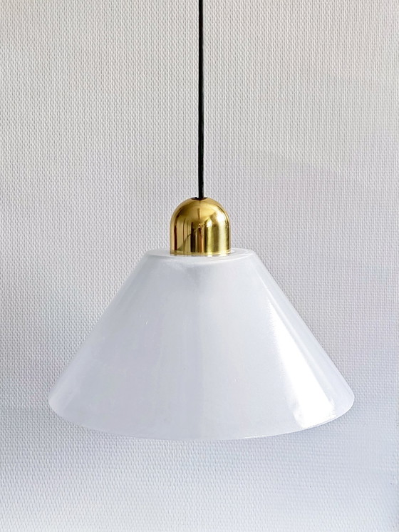 Image 1 of Pendant Lamps Set Of 3 Glashütte Limburg