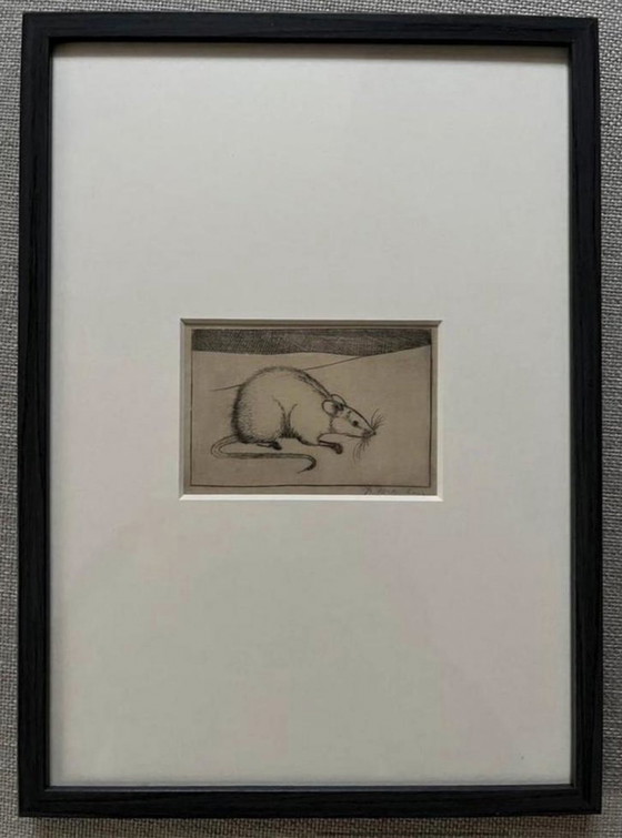 Image 1 of Jan Mankes 1889-1920 / Topo originale in elioincisione del 1923 (con bella cornice)