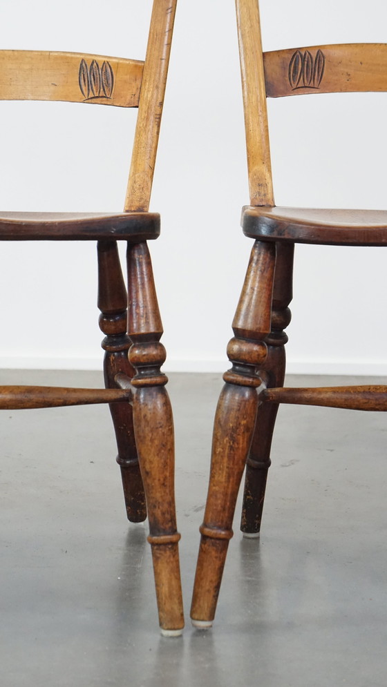 Image 1 of 4 X Wooden Dining Chair