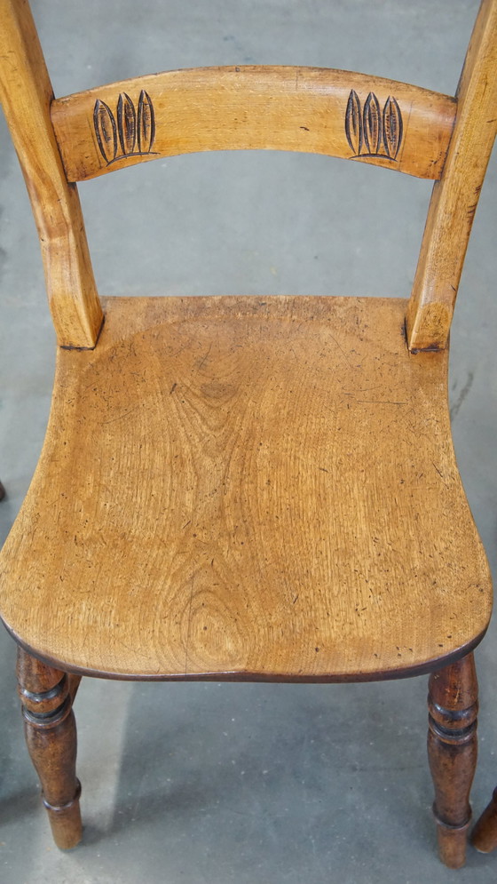 Image 1 of 4 X Wooden Dining Chair