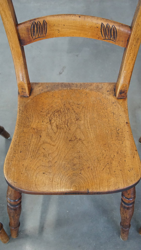 Image 1 of 4 X Wooden Dining Chair