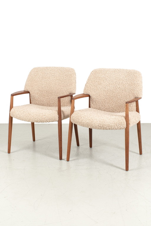 Set of 2 model '4205' armchairs Aksel Bender Madsen for Fritz Hansen