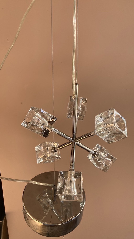 Vintage Ikea Isasa Ice Cube Pendant Lamp